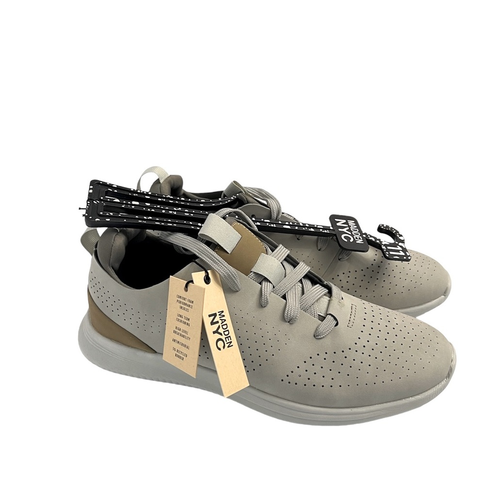Madden NYC Mens Shoes, gray and tan in sizes 9 1/2, 10, 10 1/2, & 11.